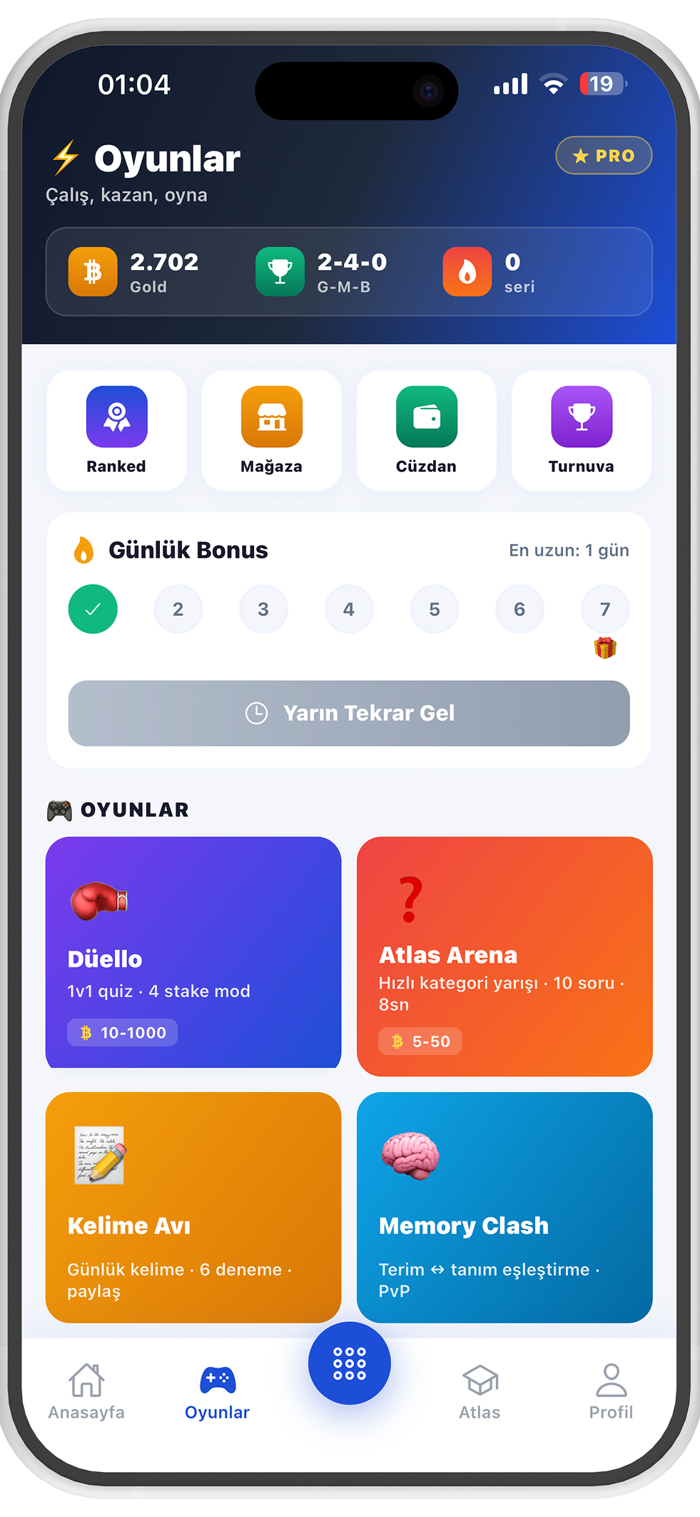 Stuvori games screen
